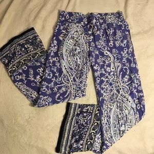 boho paisley flowy pants